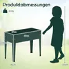 COSTWAY, kovový vyvýšený záhradný box, nosnosť do 20 kg, Náhľad obrázku produktu 3