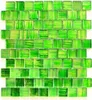 Mosaikfliese Glasmosaik Crystal Milchglas grün klar matt Produktbild-Vorschau 1