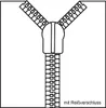 A diagram of a zipper. Produktbild-Vorschau