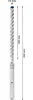 EXPERT SDS max-8X Hammerbohrer, 14x200x340 mm Produktbild-Vorschau 3