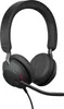A studio shot of a black Jabra headset. Produktbild-Vorschau