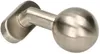 A close-up studio shot of a brushed metal door knob with a spherical end. Podgląd zdjęcia produktu