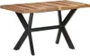 vidaXL Jídelní stůl 140x70x75 cm z masivního dřeva medové Náhled obrázku produktu 6
