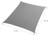 Slnečná plachta Relaxdays, 3 x 4 m, HDPE, priedušná, Náhľad obrázku produktu 4