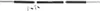A barbell with black grips and silver ends, along with two spring collars, laid out on a white background. Náhled obrázku produktu