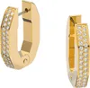 Swarovski Dextera Creolen, Achteckig, Weiss, Goldlegierung Produktbild-Vorschau 1
