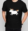 Mr. & Mrs. Panda T-Shirt Einhorn Happy - Schwarz - Produktbild-Vorschau 4