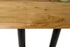 Bistrotisch Baumkante 120 x 60 cm massiv Akazie natur Produktbild-Vorschau 4