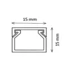 1m Kabelkanal Weiß Selbstklebend, 1,5 x 1,5 x 100 cm / 1 x Produktbild-Vorschau 2