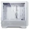 An empty white computer case with a glass side panel. Anteprima dell’immagine prodotto