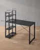 VASAGLE Schreibtisch Computertisch mit Regalböden 120cm Produktbild-Vorschau 6