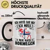 Norwegen Tasse Geschenk Ich Muss Gar Nix Ich Muss Nur Nach Produktbild-Vorschau 3