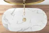 Rea Aufsatzwaschbecken Cleo 81 Marmo Shiny Oval White Produktbild-Vorschau 5