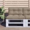 vidaXL Palettenkissen Taupe 80x40x12 cm Stoff Produktbild-Vorschau 2