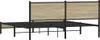 Metallbett ohne Matratze Sonoma-Eiche 160x200 cm, Produktbild-Vorschau 6