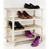 Holz Schuhregal 54x26x52cm 4 Ablagen Schuhablage Produktbild-Vorschau 3
