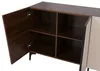 Zijtafel HWC-Q83, dressoir met deuren met 3D-structuur, Productafbeelding-voorbeeld 3