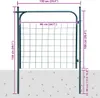 vidaXL Záhradná brána 100x100 cm Zelená Náhľad obrázku produktu 5