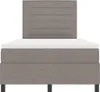 Maison Exclusive - Boxspringbett mit Matratze mit LED Taupe Produktbild-Vorschau 8