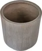 BELIANI Blumentopf Taupe Ton und Glasfaser Rund ⌀ 37 cm mit Produktbild-Vorschau 5