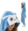 Pyjama Onesie Kigurumi Kostüm für Kinder Eule 122 Produktbild-Vorschau 1