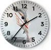 Wanduhr - Rund - Glasuhr - Tanz Frau Ballerina - 40x40cm - Produktbild-Vorschau 1