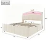 Flieks gestoffeerd bed 140x200 cm met lade, Productafbeelding-voorbeeld 4