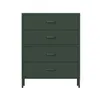 A dark green, four-drawer dresser on a white background. Anteprima dell’immagine prodotto