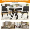 Collage showing a dining set in a dining room, a living room, and an office space. Produktbild-Vorschau