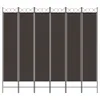 Möbel 6-tlg. Paravent Braun 200x220 cm Stoff - Paravents Produktbild-Vorschau 3