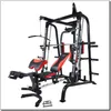 A multi-gym fitness machine with various attachments and a bench, shown against a white background. Produktbild-Vorschau