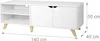 Mobile TV basso Relaxdays, 6 ripiani, mobile TV fino a 60 Anteprima dell’immagine prodotto 4