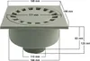 Marley Hausablauf DN110 Hofablauf 198x198mm bis 1,5 t Produktbild-Vorschau 2