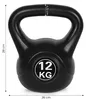 Manubrio kettlebell da 12 kg per esercizi, forma a sfera, Anteprima dell’immagine prodotto 5