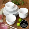 Moritz & Moritz BASIC 18-tlg Geschirr Set 6 Personen Weiß Produktbild-Vorschau 4