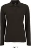 Women´s Long-Sleeve Piqué Polo Shirt Perfect, Black, S Produktbild-Vorschau 1