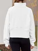 ASKSA Dámská mikina s límečkem Stand-Up Zip Pullover Plain Náhled obrázku produktu 3