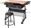 vidaXL Table à dessin avec plateau inclinable 2 tiroirs et Voir les images du produit 2