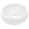 vidaXL Luksusowa okrągła umywalka biała matowa 40x15 cm Podgląd zdjęcia produktu 1