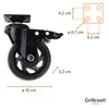 Set de roulettes de rechange Premium pour les barbecues à Voir les images du produit 7