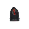 A view of the back of a black sneaker with red accents. Anteprima dell’immagine prodotto