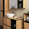 Bad-Hochschrank hängend VAMI Craft Eiche, Schwarz 10 Produktbild-Vorschau 7