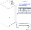 EMKE Duschtür 80 x 185 cm Pendeltür Nischentür Dusche Produktbild-Vorschau 6