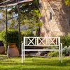 Zahradní lavička Relaxdays, 2místná, na terasu, balkon, Náhled obrázku produktu 2