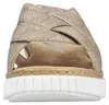 RIEKER Damen Pantolette beige gold metallic Kunstleder - Produktbild-Vorschau 14