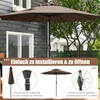 An outdoor patio umbrella shown in use and with instructional diagrams. Anteprima dell’immagine prodotto