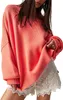ASKSA Damen Pullover Langarm Rundhals Strickpullover Produktbild-Vorschau 1