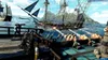 Pirate ships engaged in a naval battle on the ocean. Produktbild-Vorschau