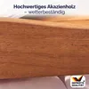 CASARIA® Carrello da Cucina Portavivande in Legno di Acacia Anteprima dell’immagine prodotto 12