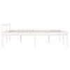 vidaXL Seniorenbett Weiß 135x190 cm Massivholz Kiefer Produktbild-Vorschau 11